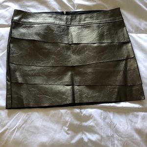 Green “Pleather” skirt
